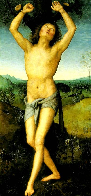 Pietro Perugino st sebastian oil painting image